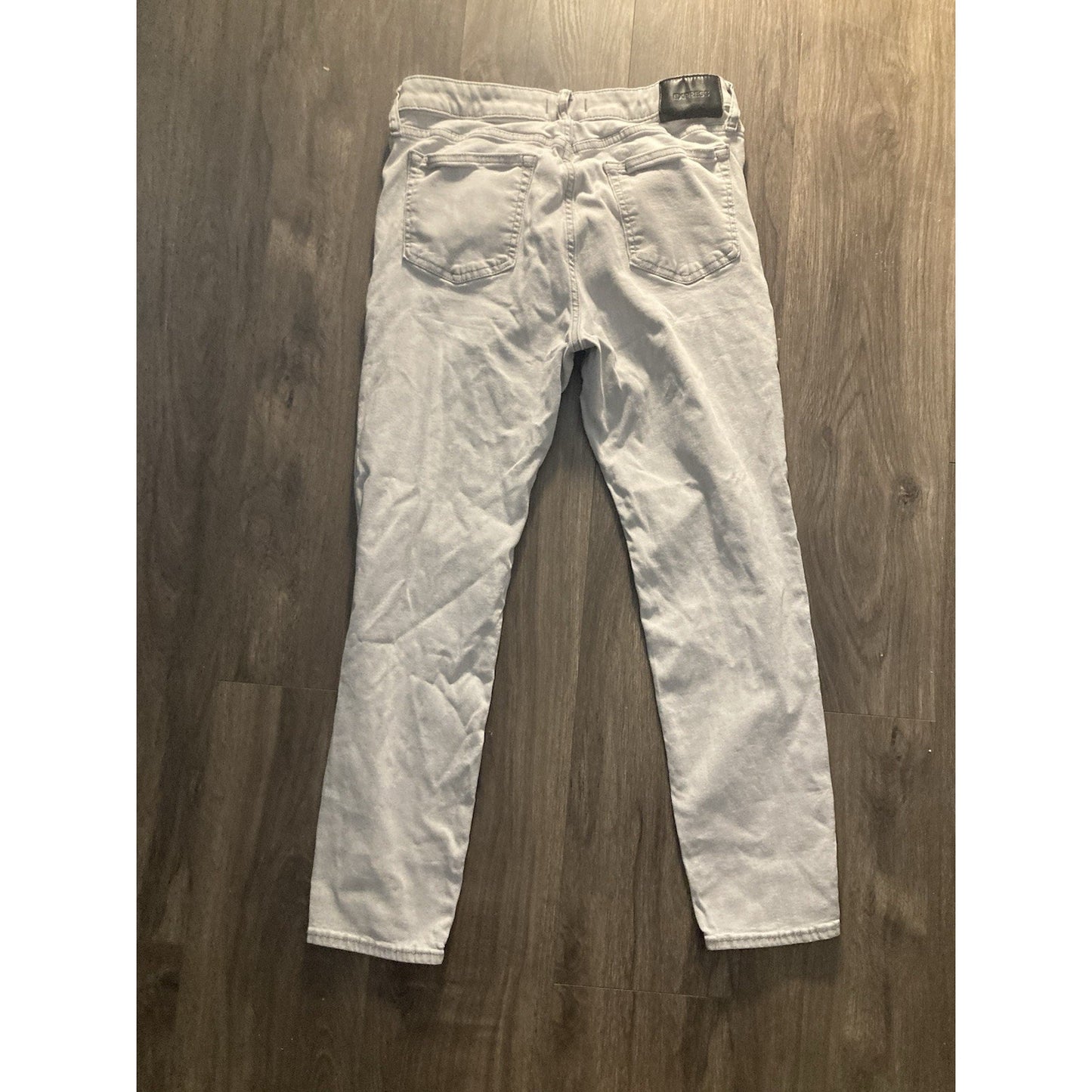 Express Men’s Skinny Fit 5 Pocket Light Gray Stretch Jeans- Size 33x30