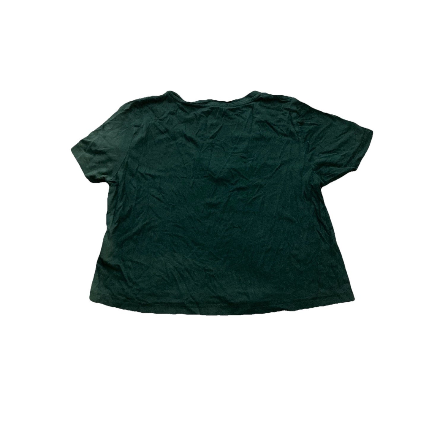 Charlotte Russe Women's Green Short Sleeve V-Neck Shirt Size XS Soft Casual