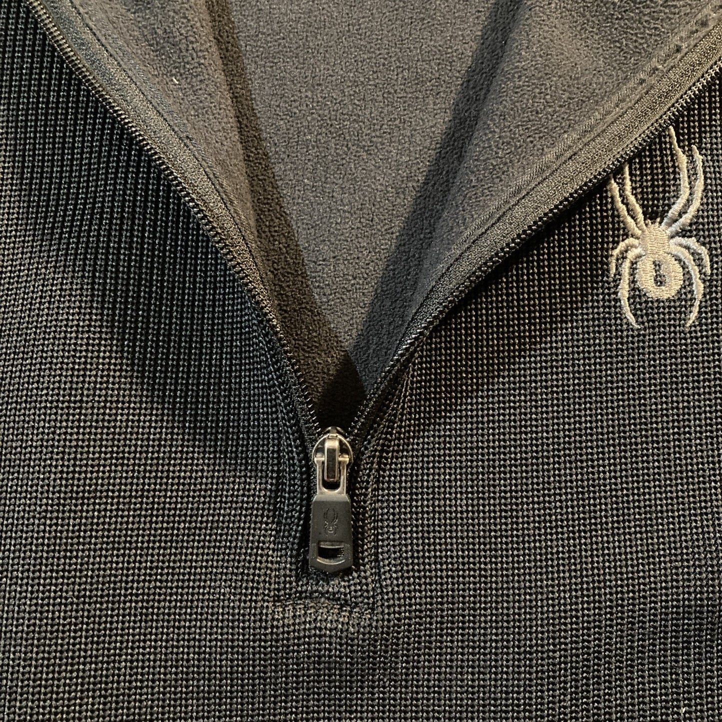 Spyder Athleisure Black Outbound Fleece Lined Quarter Zip Pullover Mens XXL