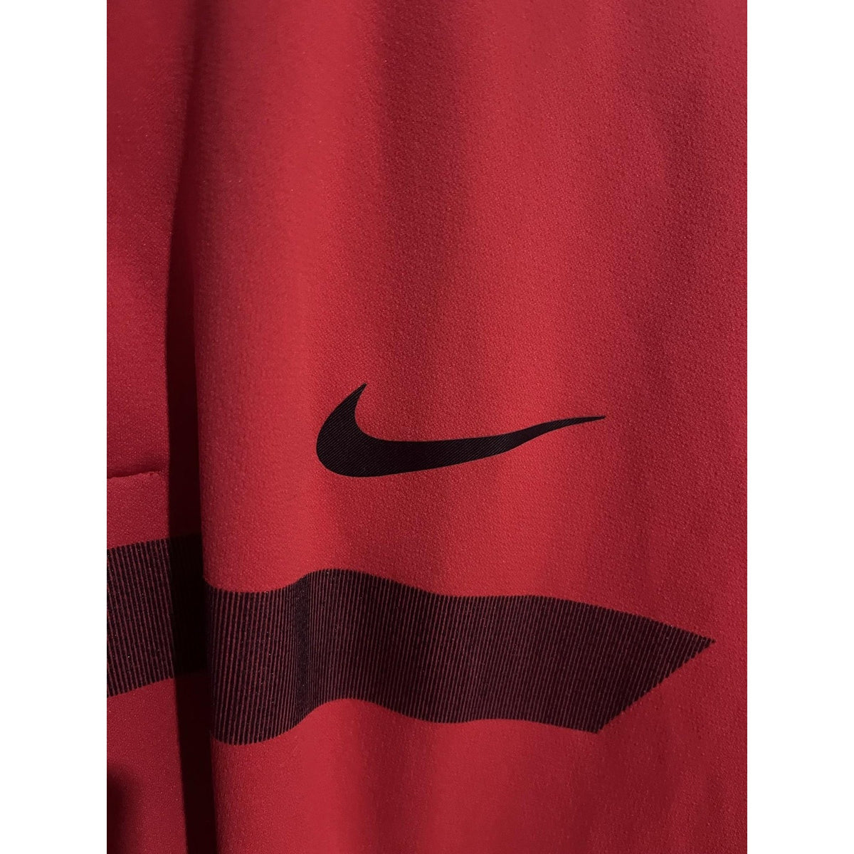 Nike Polo Shirt Mens XL Red Dri-FIT Colorblock Golf Collared Short Sleeve
