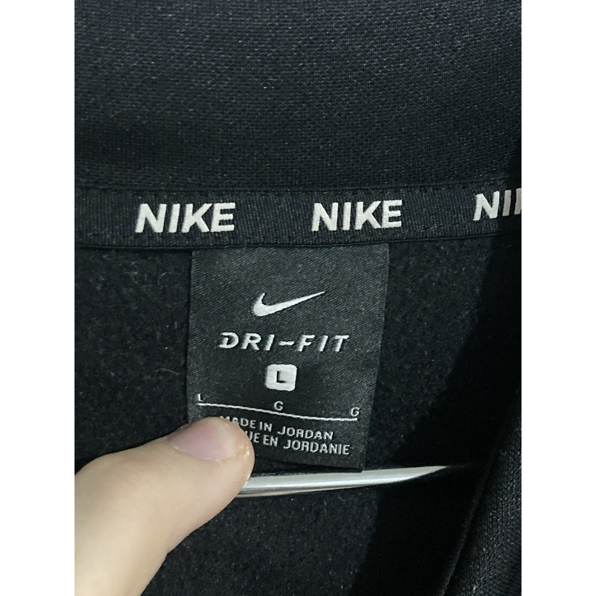 Nike Kingdom Soccer Hoodie Men’s Size Large Black Crest Kalamazoo Football