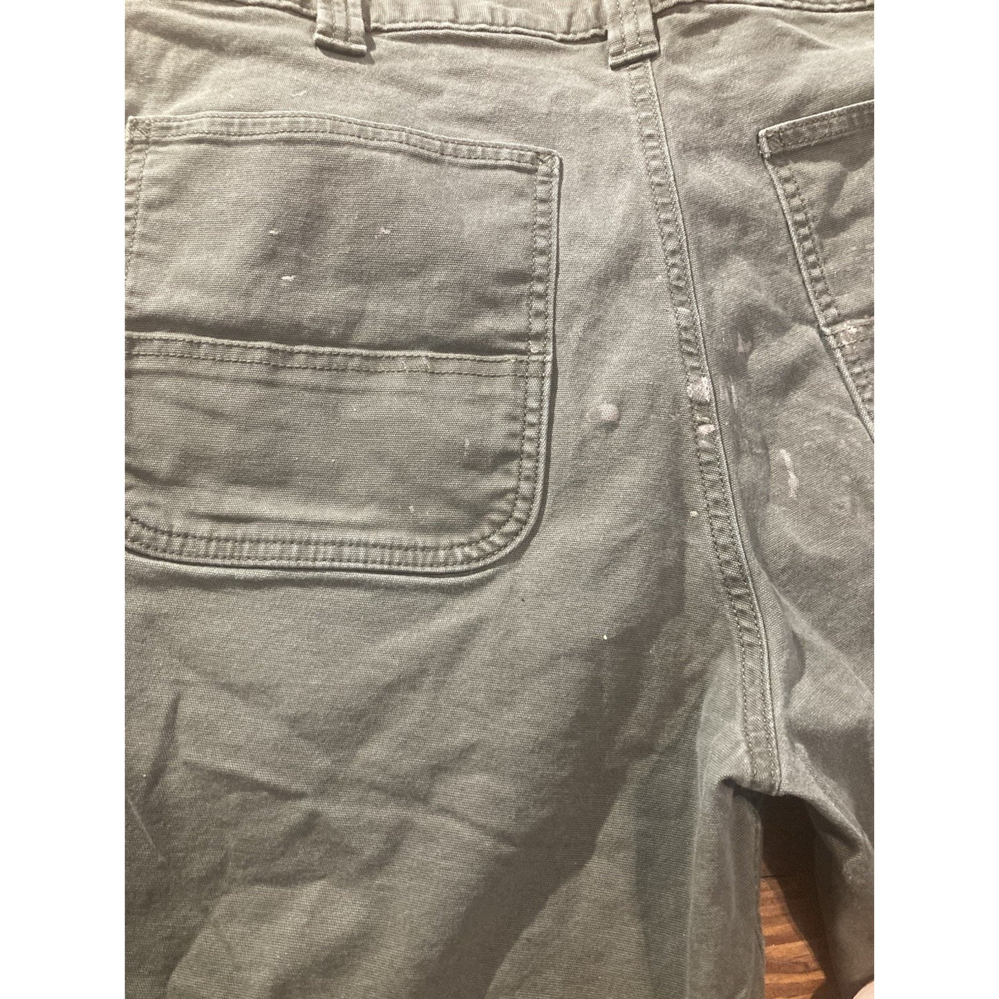 Carhartt Mens Relaxed Fit Canvas Work Shorts Moss Green 36 Utility