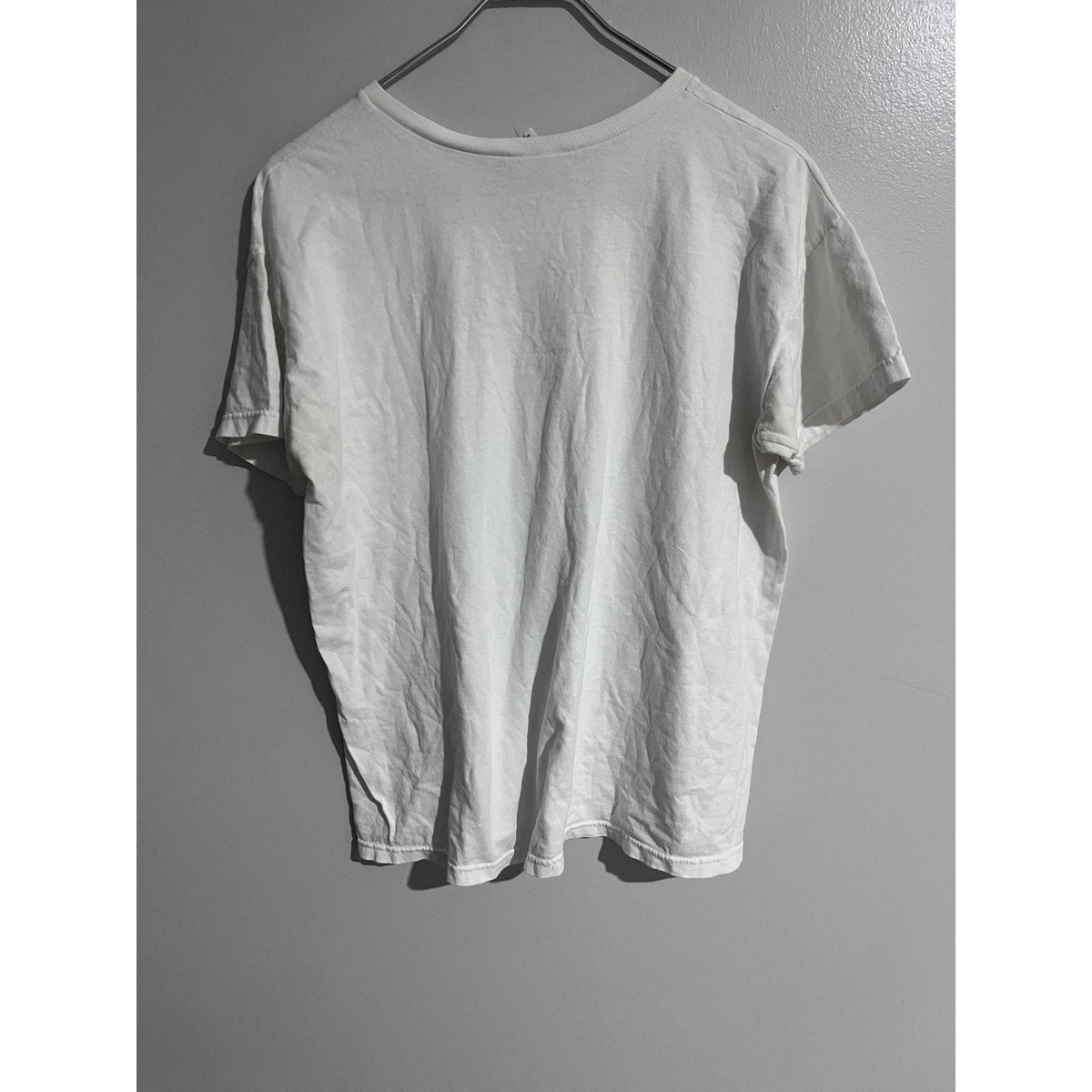 Anvil T-Shirt Womens L White Tennessee V-Neck Short Sleeve Preshrunk Relaxed
