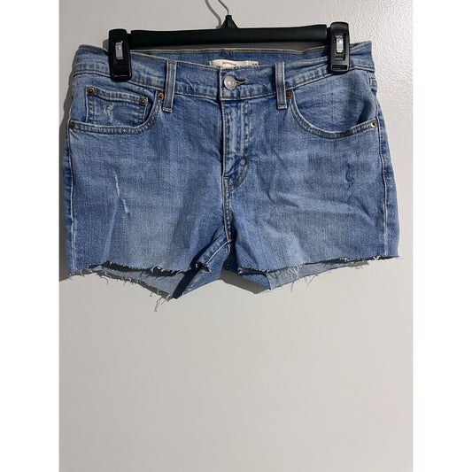 Levi's Shorts Womens 28 Blue Cut Off Boyfriend Frayed Casual 28 x 2 Daisy Dukes