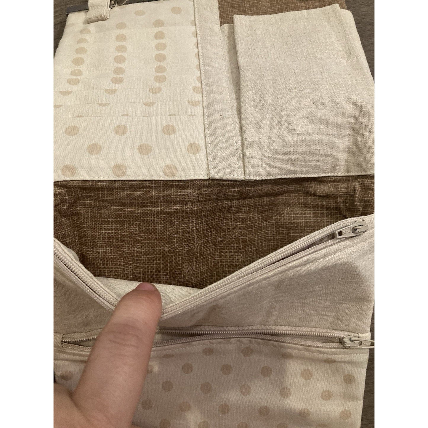 Clasp Compact Card Wallet Purse Polka Dot With Pockets And Zippers