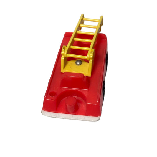 Vintage Red Plastic Fisher Price Little People Firetruck