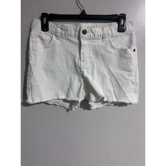 Cat & Jack Cut-Off Shorts Unisex Kids 14-16 White Distressed Denim Summer