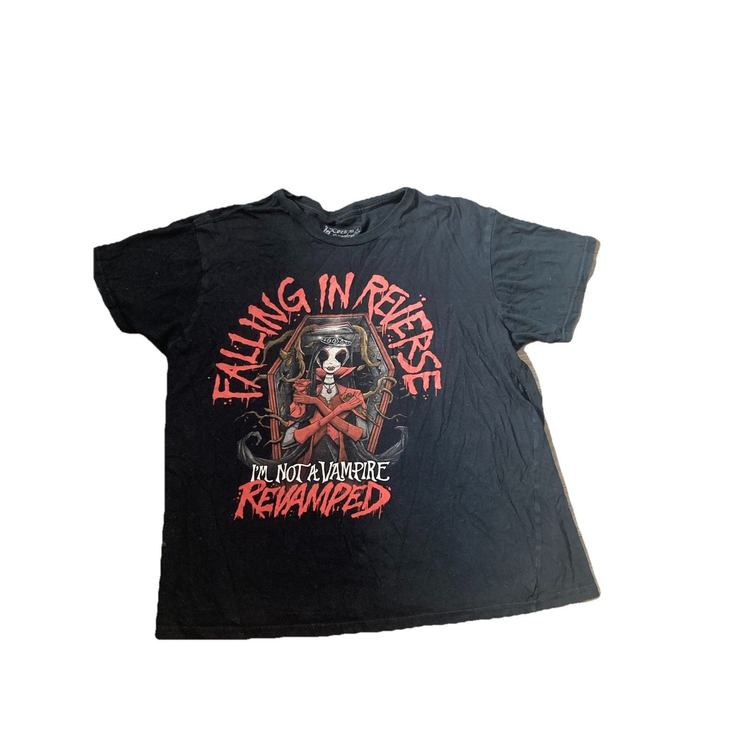 Falling In Reverse T-Shirt Band L Vampire Ronnie Radke Post Hardcore Emo Goth