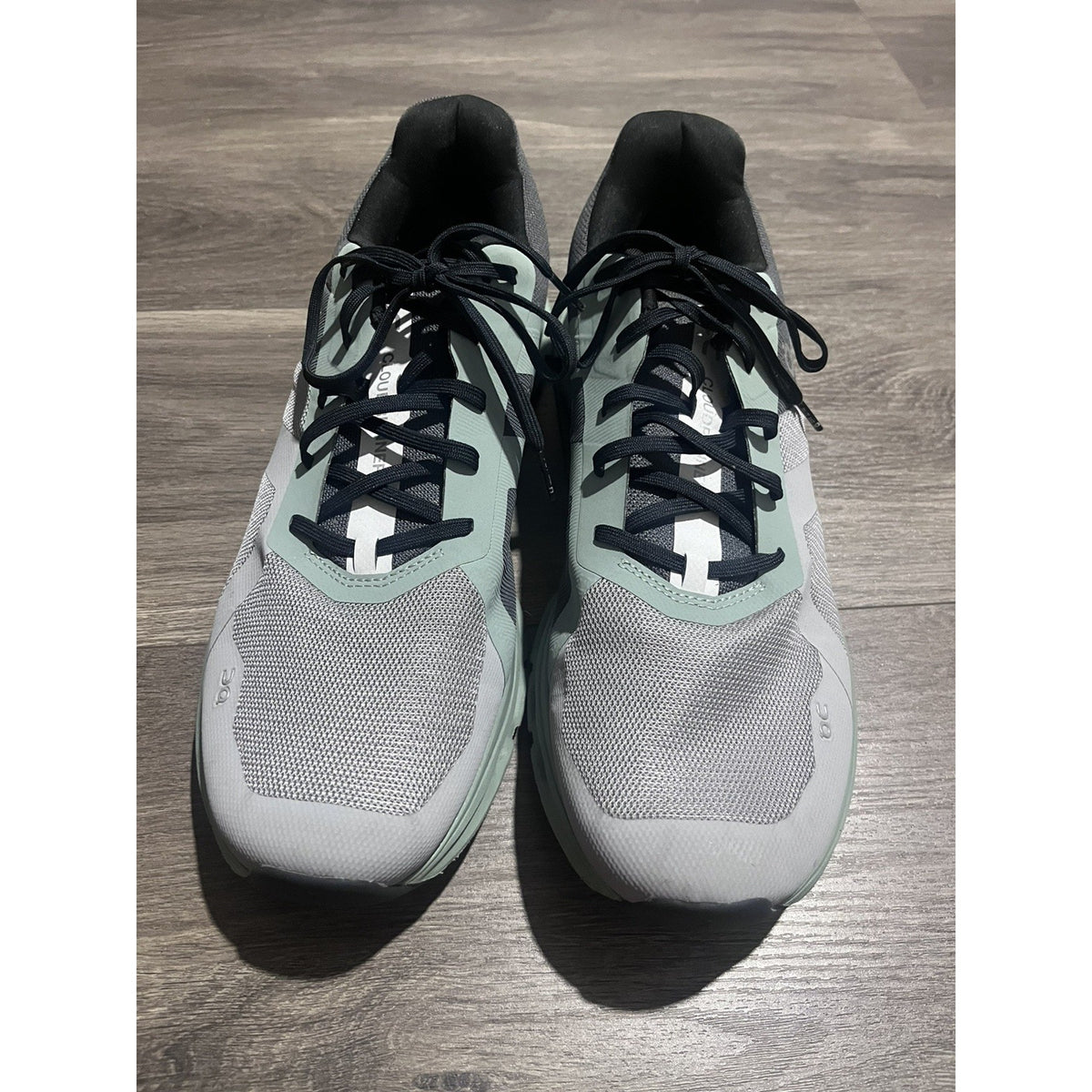 On Cloud Cloudflyer Running Shoes Men Size 12 Grey Mint Green