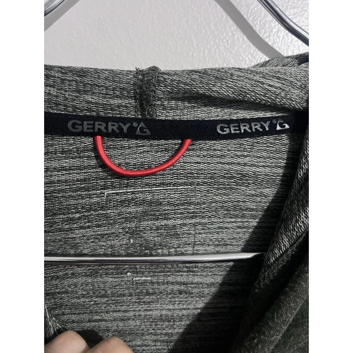 Gerry Hoodie Mens 2XL Green Pullover Hooded Pockets Lightweight Stretch Jersey