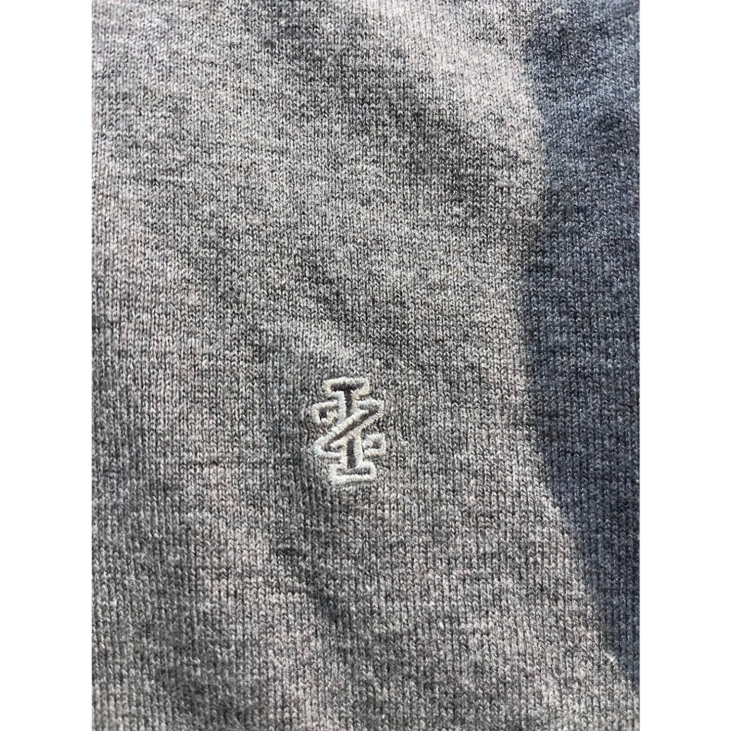 Izod Sweater Men Small Gray Pullover Quarter Zip Long Sleeve Sweatshirt Y2K