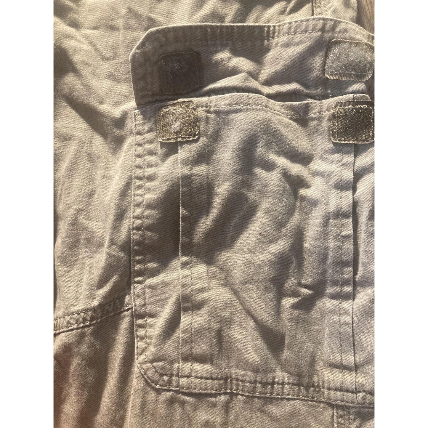 Wrangler Cargo Pants Mens 32x30 Green Relaxed Fit Canvas Workwear Casual Pockets