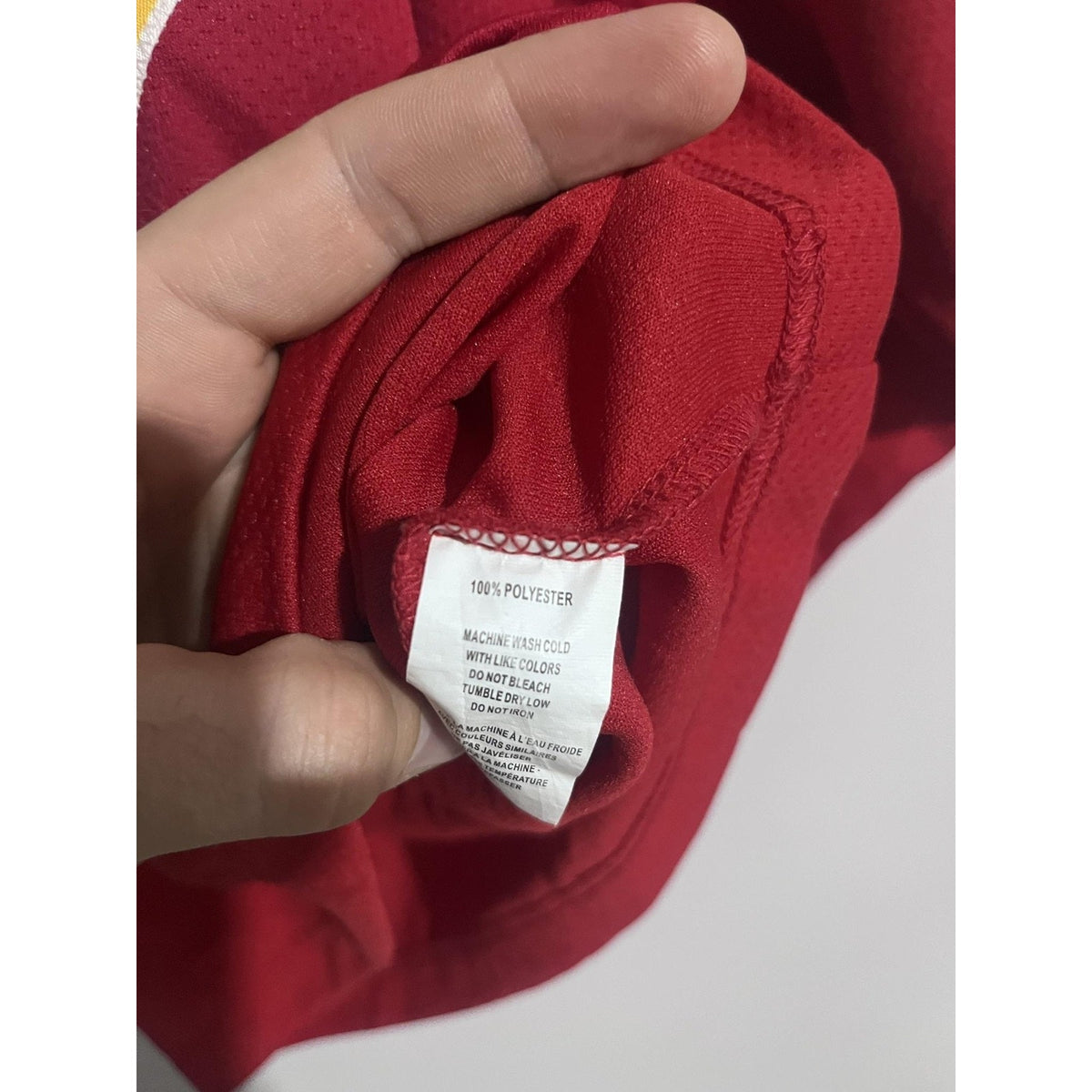 Kobe Sportswear Shirt Boys M Red Jersey V-Neck Hockey Mesh Tagless Logo