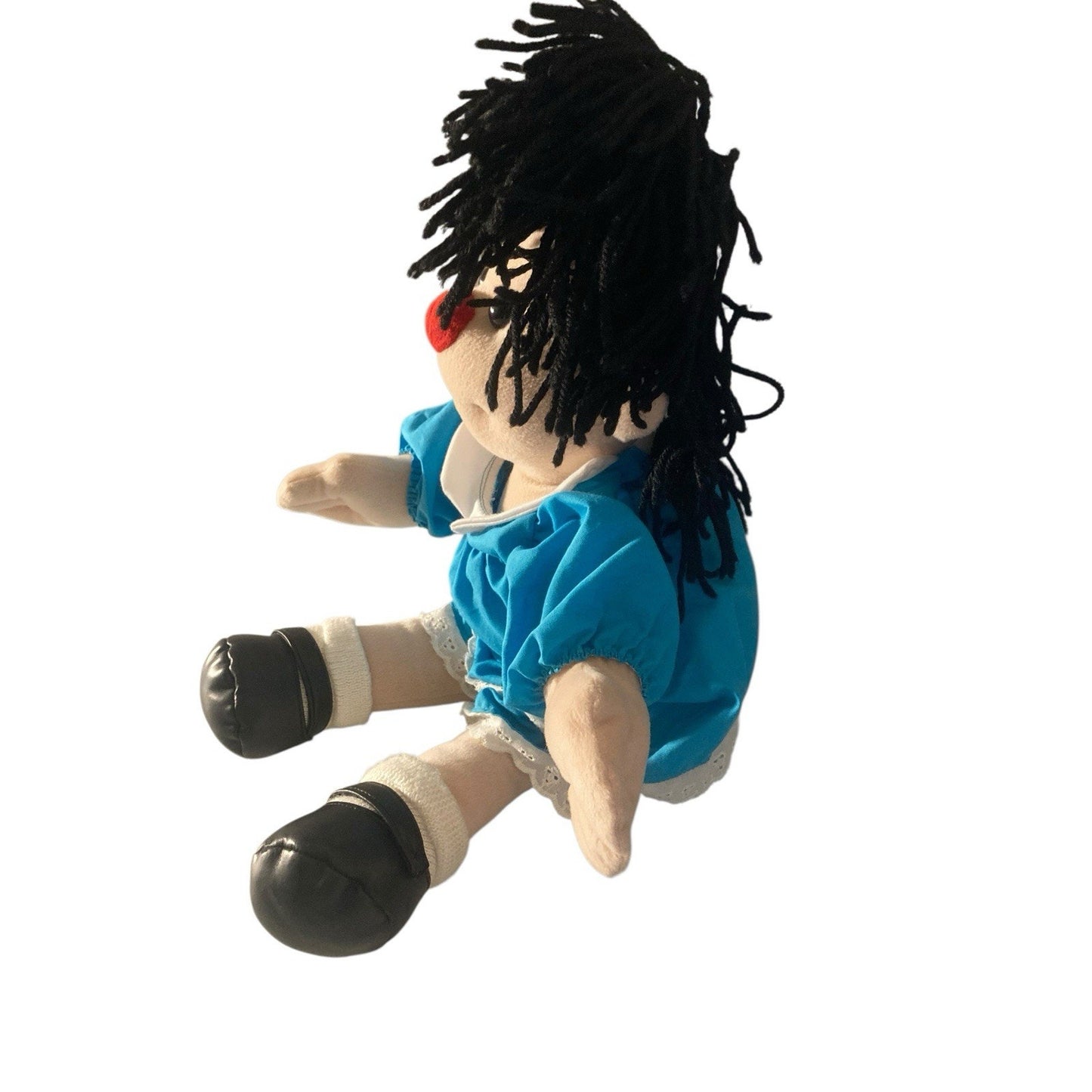 CLEAN Big Comfy Couch Molly Doll Plush Stuffed Soft Toy 17” Blue Dress VTG 1995