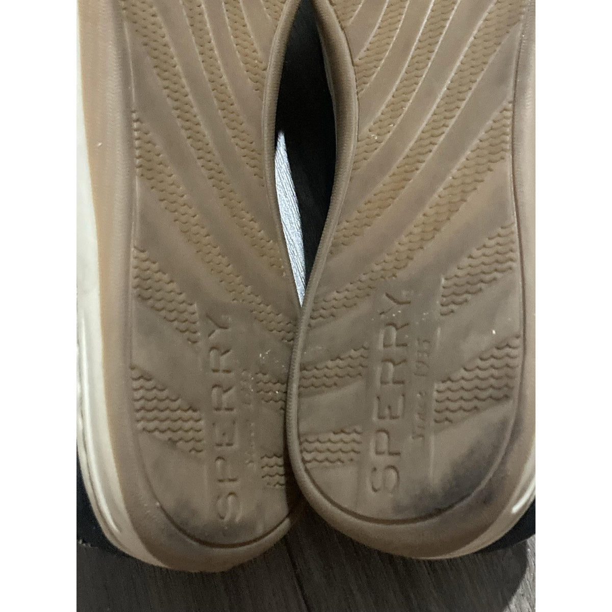 SPERRY Boat Shoe Womens 11M Blue Leather Canvas Comfort Non-Slip STS97218