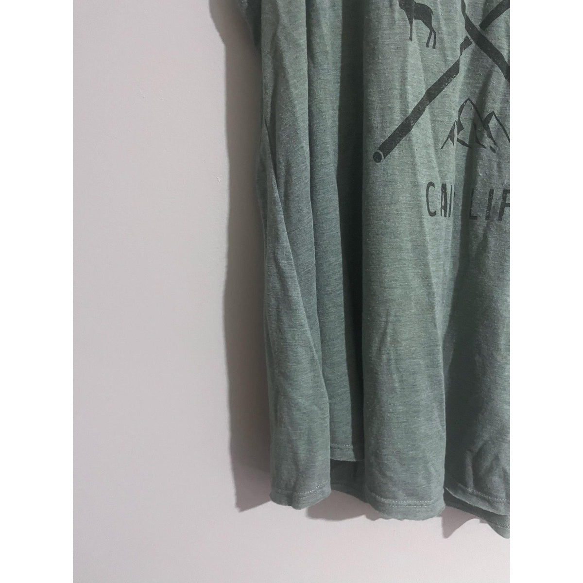 Maurices Tank Womens L Green Tunic V-Neck Jersey Lightweight Stretch Casual