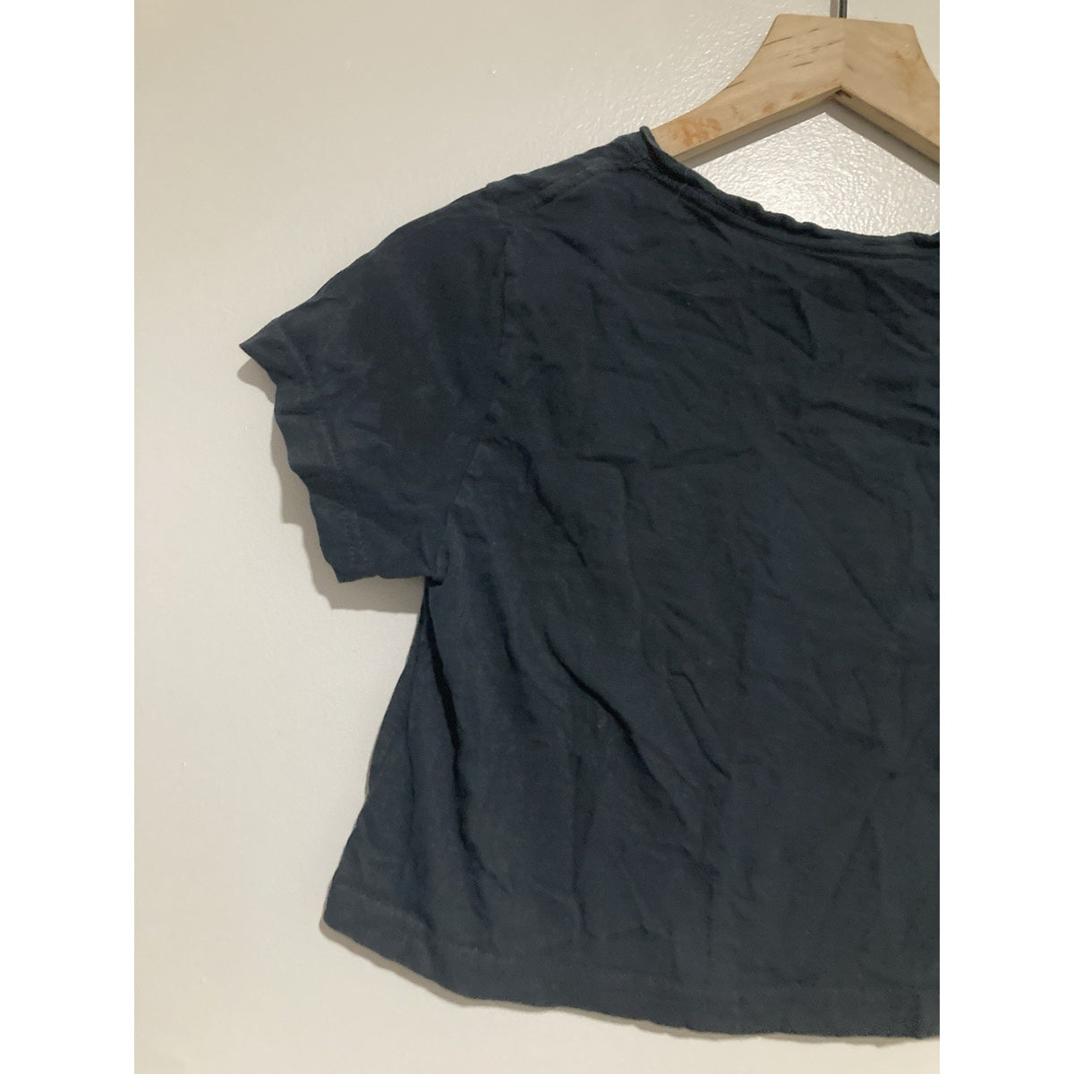Frijoles Locos Surf Shop Costa Rica Crop Top Size XS Black Logo Graphic