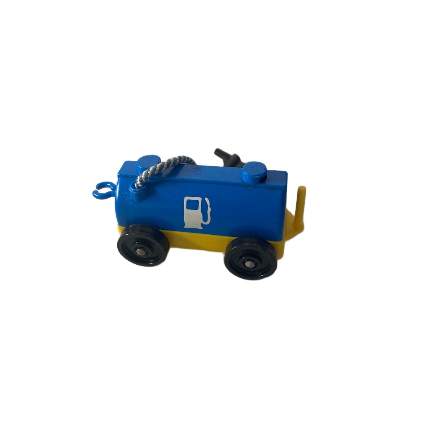 Vintage Fisher Price Little People BLUE FUEL TANKER TRUCK For TRAM AIRPORT