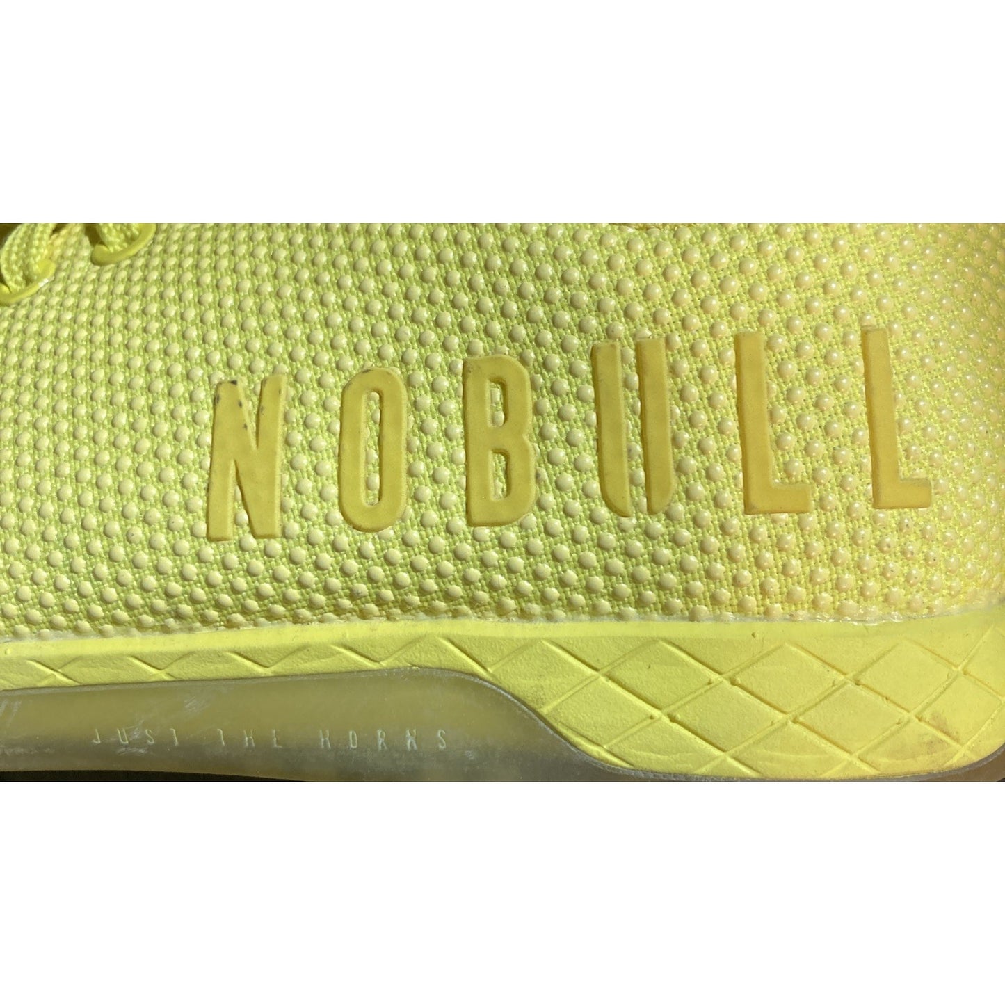 NOBULL Womens Size 7 Mens 5.5 Yellow SuperFabric Trainers Running Shoes Sneakers