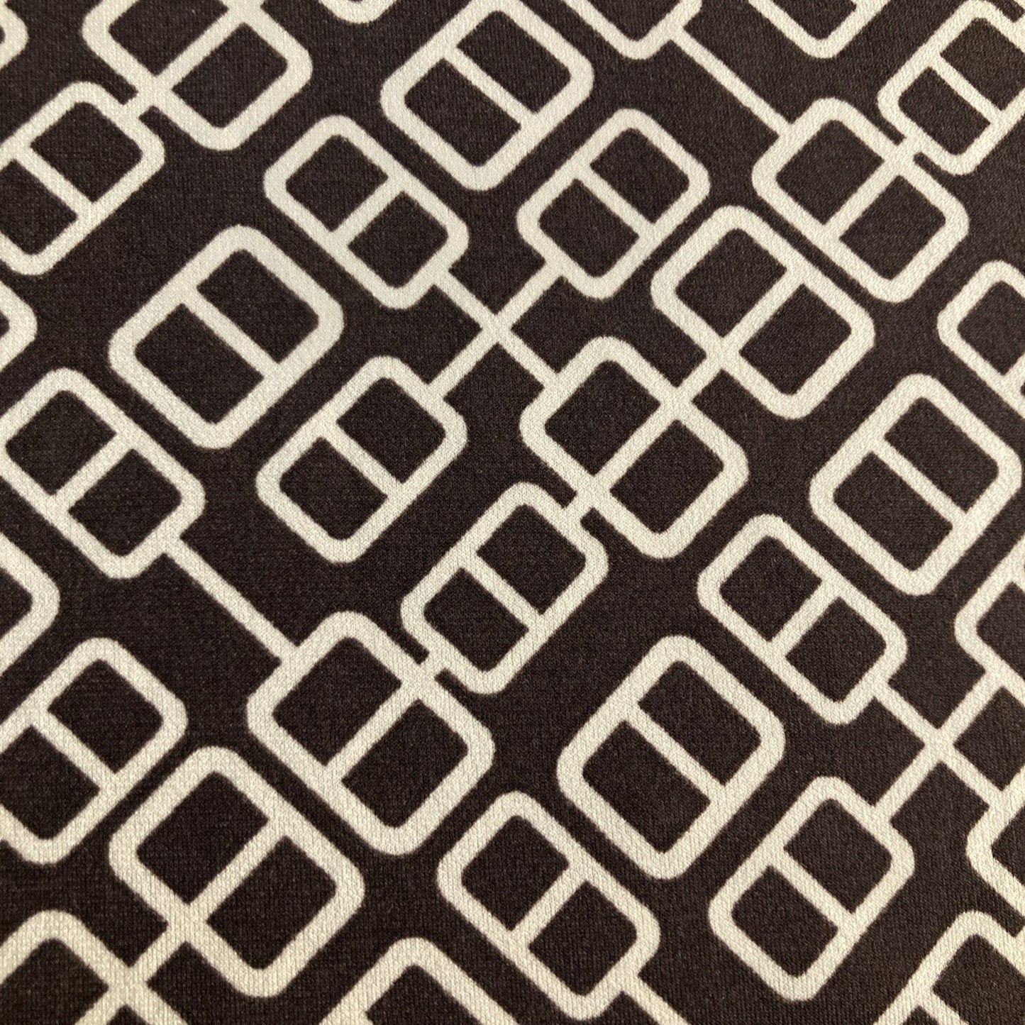Y2K Rue 21 Halter Top Collared Brown And White Dress Geometric Design Size XS