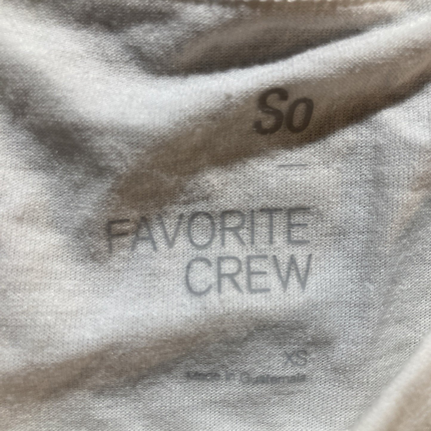SO Favorite Crew Scoop Neck Short Pullover White Size XS Women’s