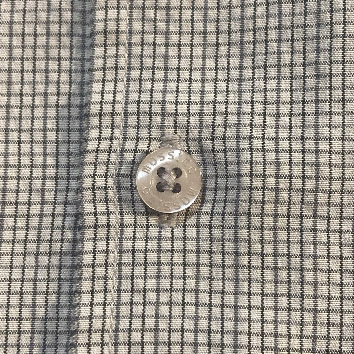 Vintage Y2K Mossimo Polo Shirt Mens L Geometric Square Sleeve Pocket Button Down