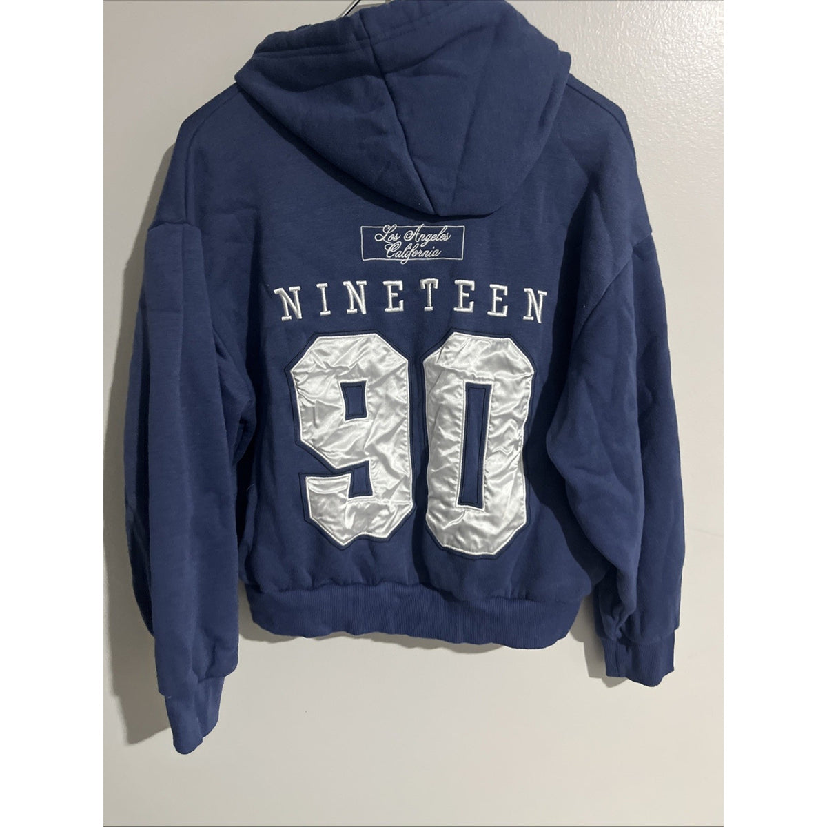 SWS Athletics Blue Los Angeles California Preppy Hoodie Women’s Small 1990 Logo