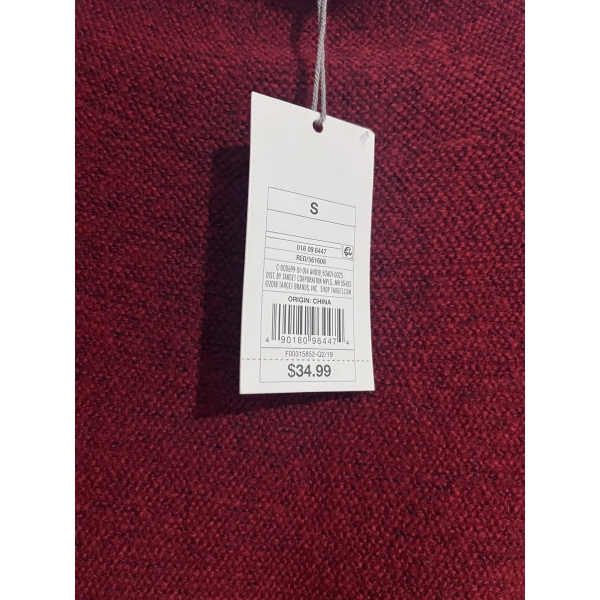 A New Day Dress Womens S Red Sweater Dress Long Belted Mock Neck Knit Casual