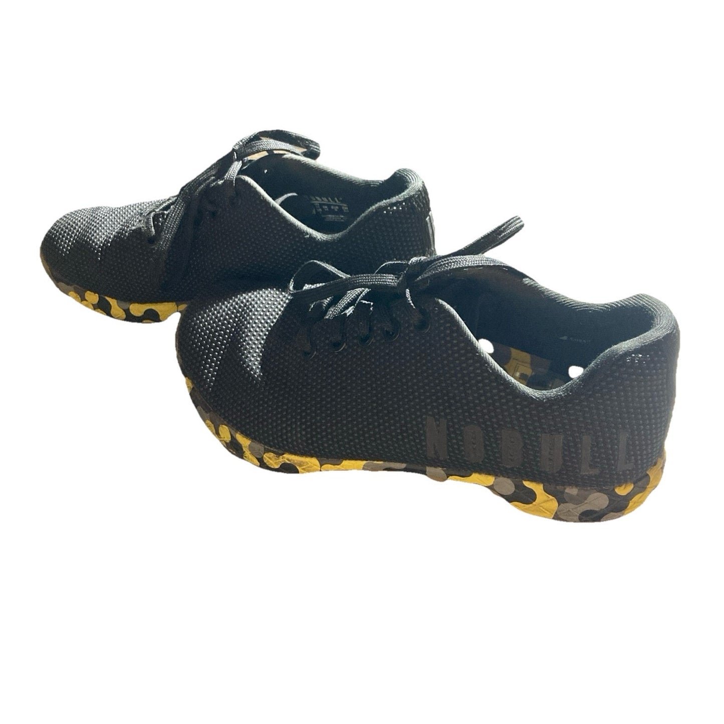 Nobull Superfabric Gun Trainer Shoes Sneakers Black Yellow Women’s 7 Men’s 5.5