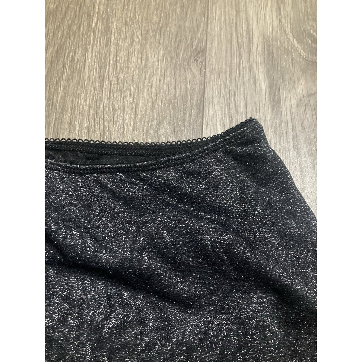 Art Class Girls Size L 10/12 Black Glitter Sparkle Skirt Pretty Dance Ruffle