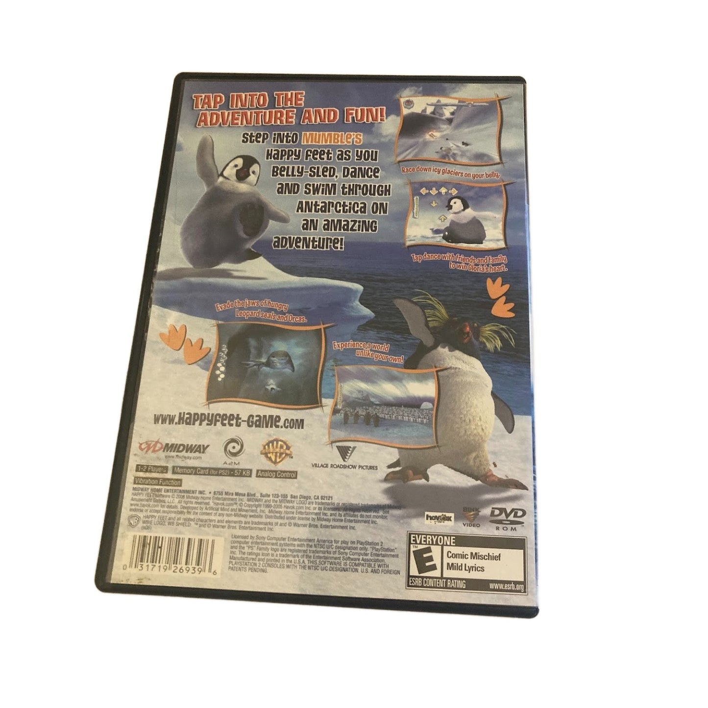Happy Feet (Sony PlayStation 2, 2006) PS2 - Complete w/ Manual CIB - Tested