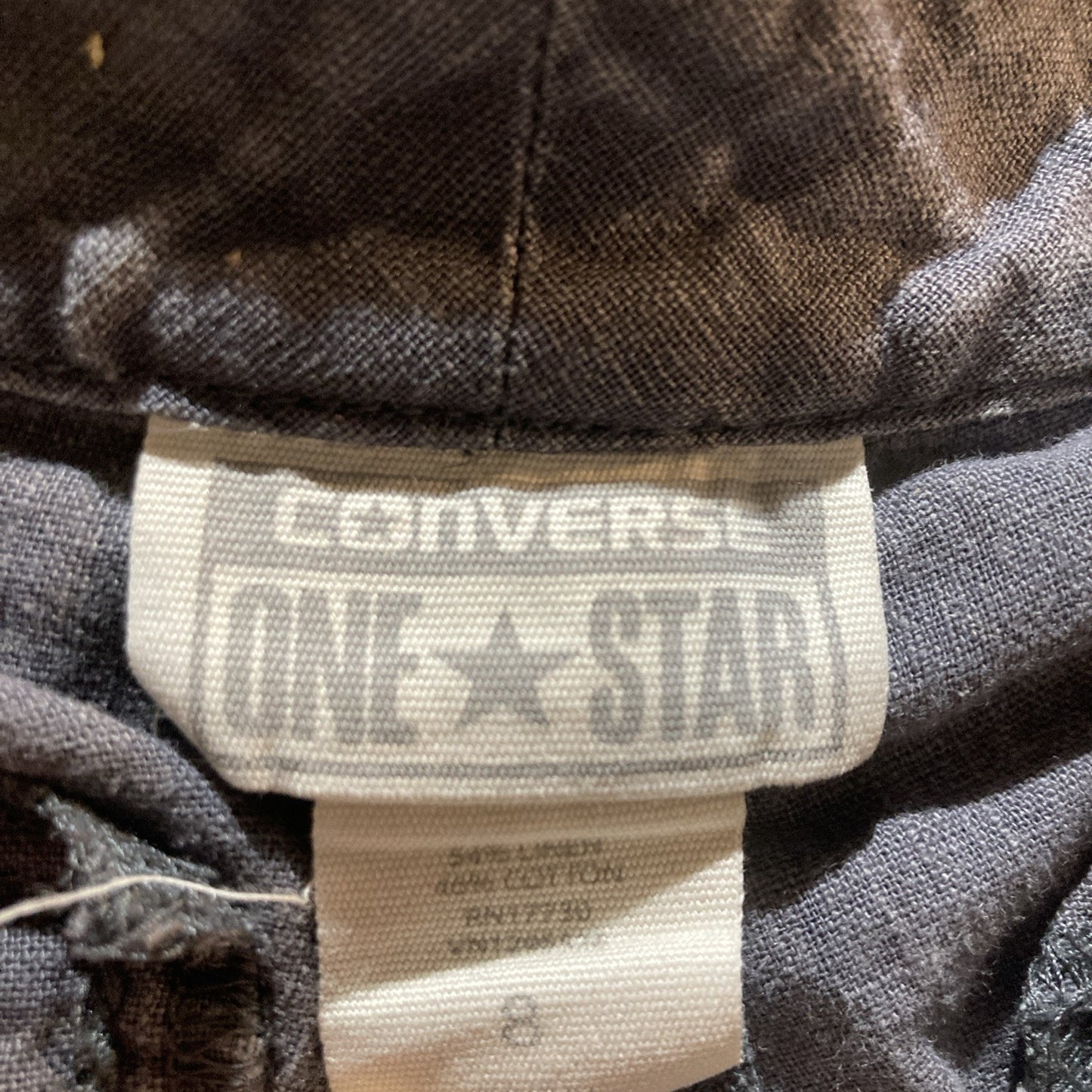 VTG Converse One Star Gray “washed” Shorts 8 Linen Blend Comfortable Push Button
