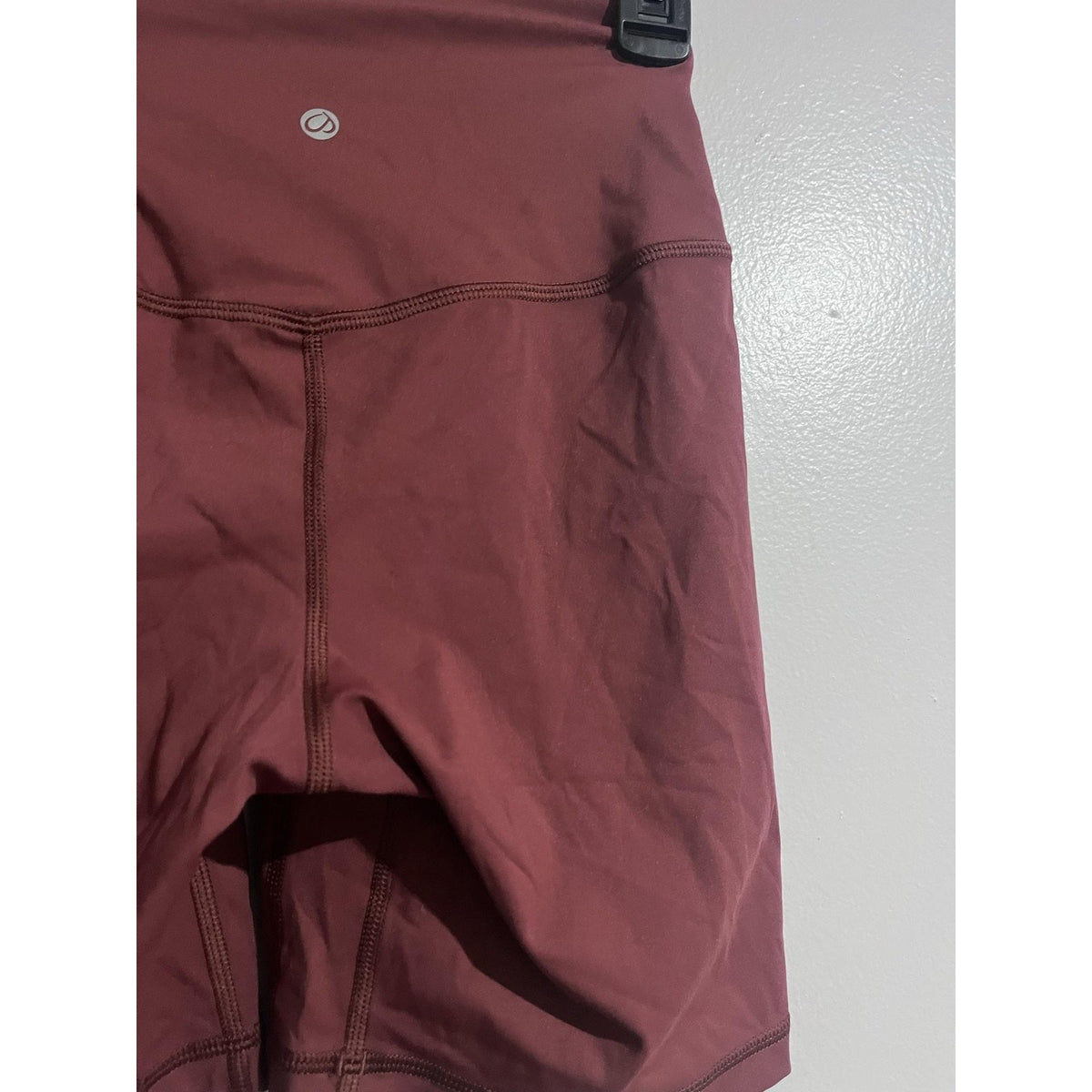 CRZ Yoga Shorts Womens XS Red Biker Slim 6in Inseam Elastic Waist Stretch