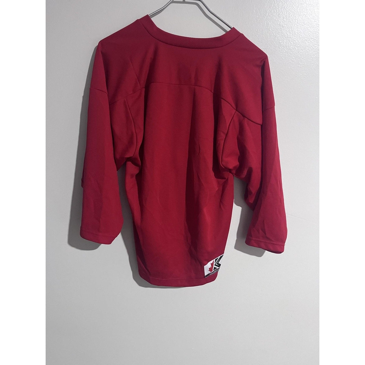 Kobe Sportswear Shirt Boys M Red Jersey V-Neck Hockey Mesh Tagless Logo