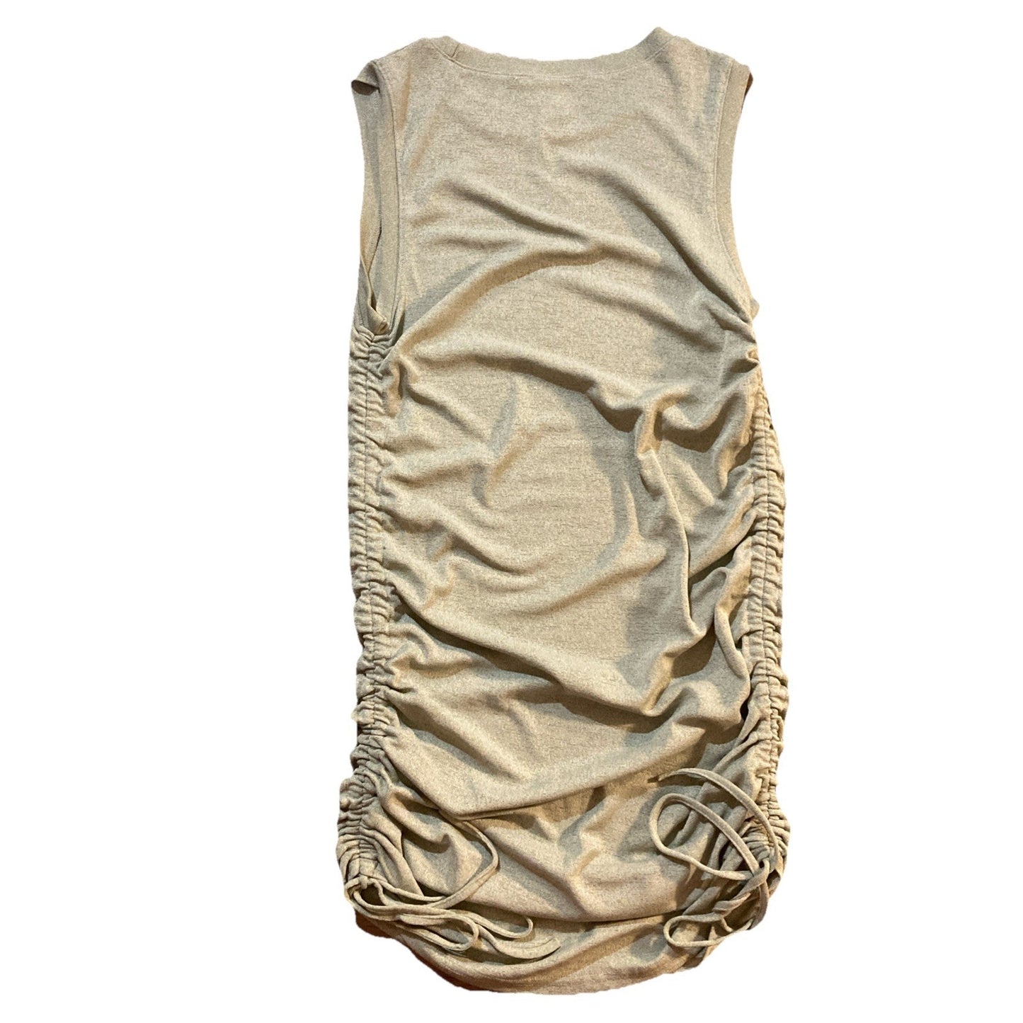 Love Riche Olive Green Ruched Side Tie Sleeveless Mini Dress Size Medium