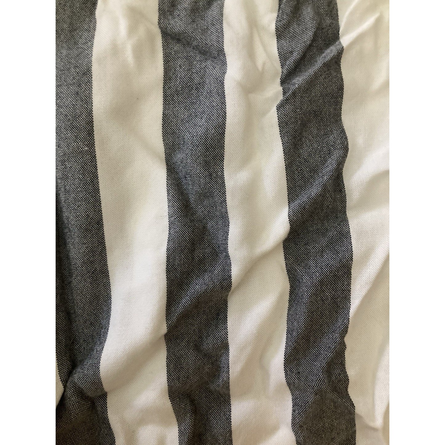 American Eagle White and Grey Striped Viscose Pants Breathable Beachy Classic XS