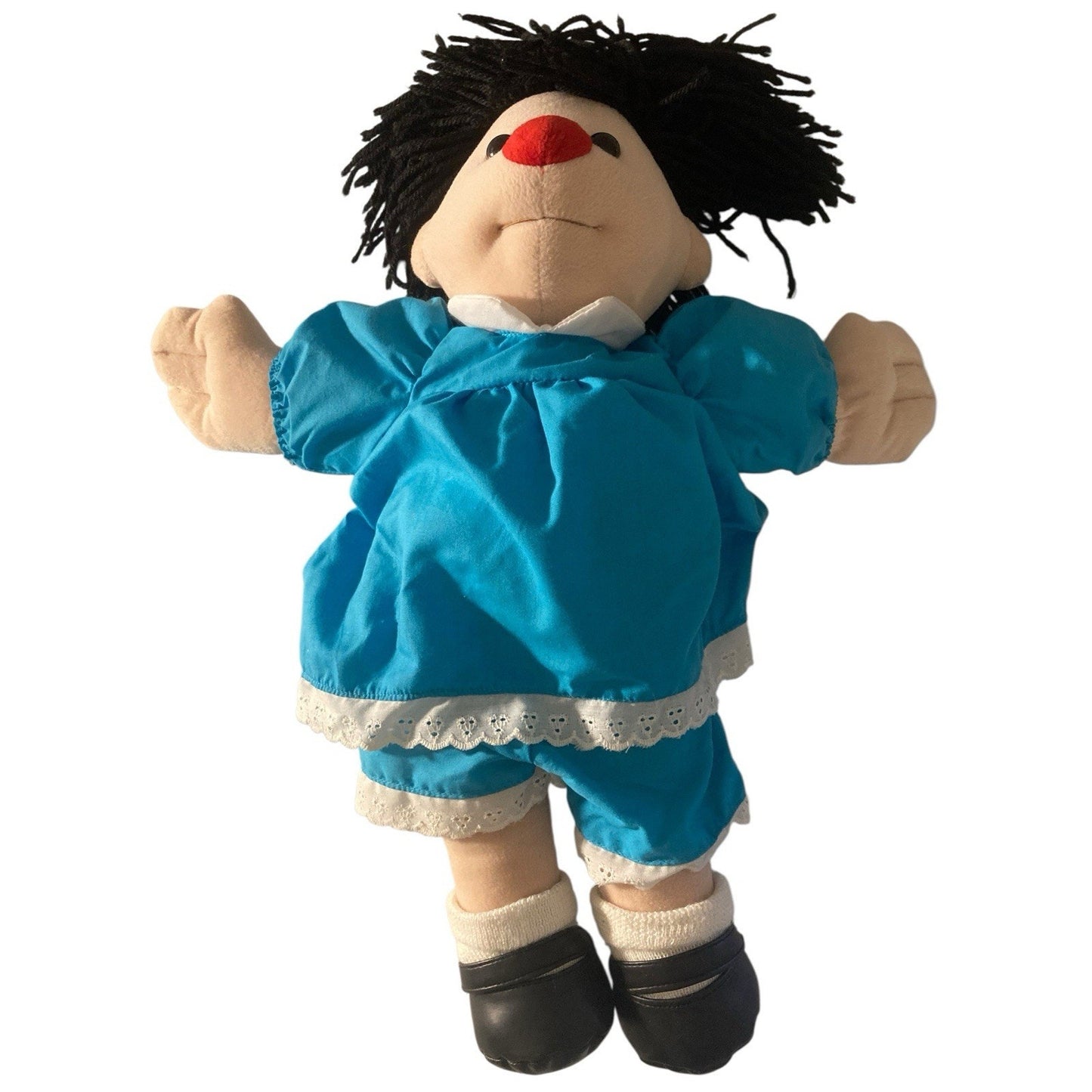 CLEAN Big Comfy Couch Molly Doll Plush Stuffed Soft Toy 17” Blue Dress VTG 1995