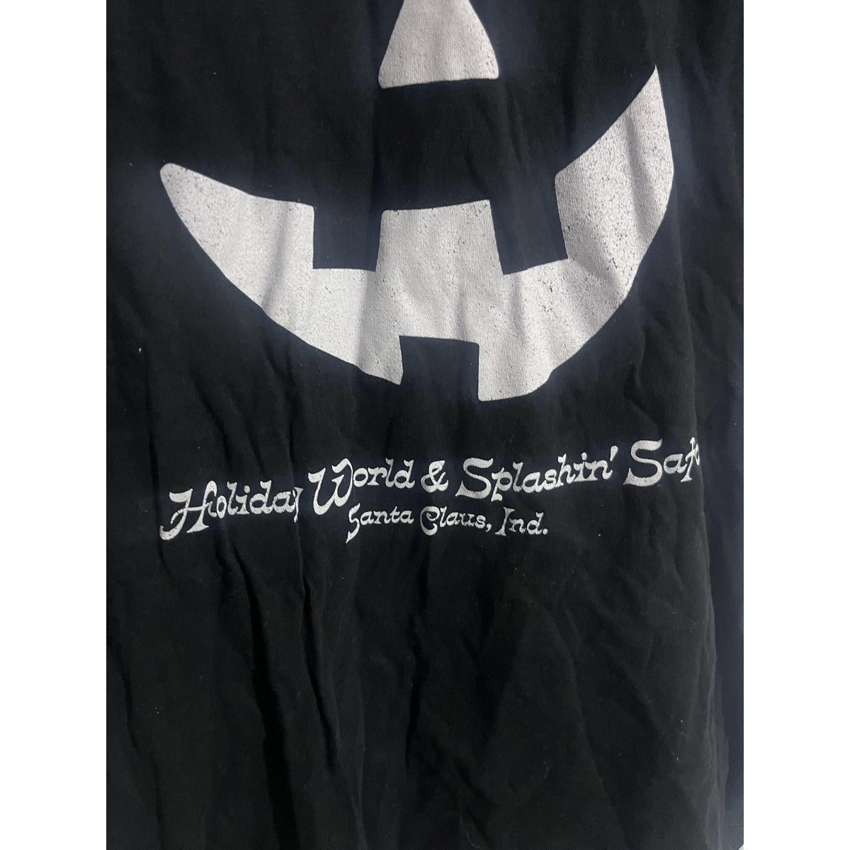 Holiday World Shirt Mens S Black Short Sleeve Pumpkin Halloween Graphic