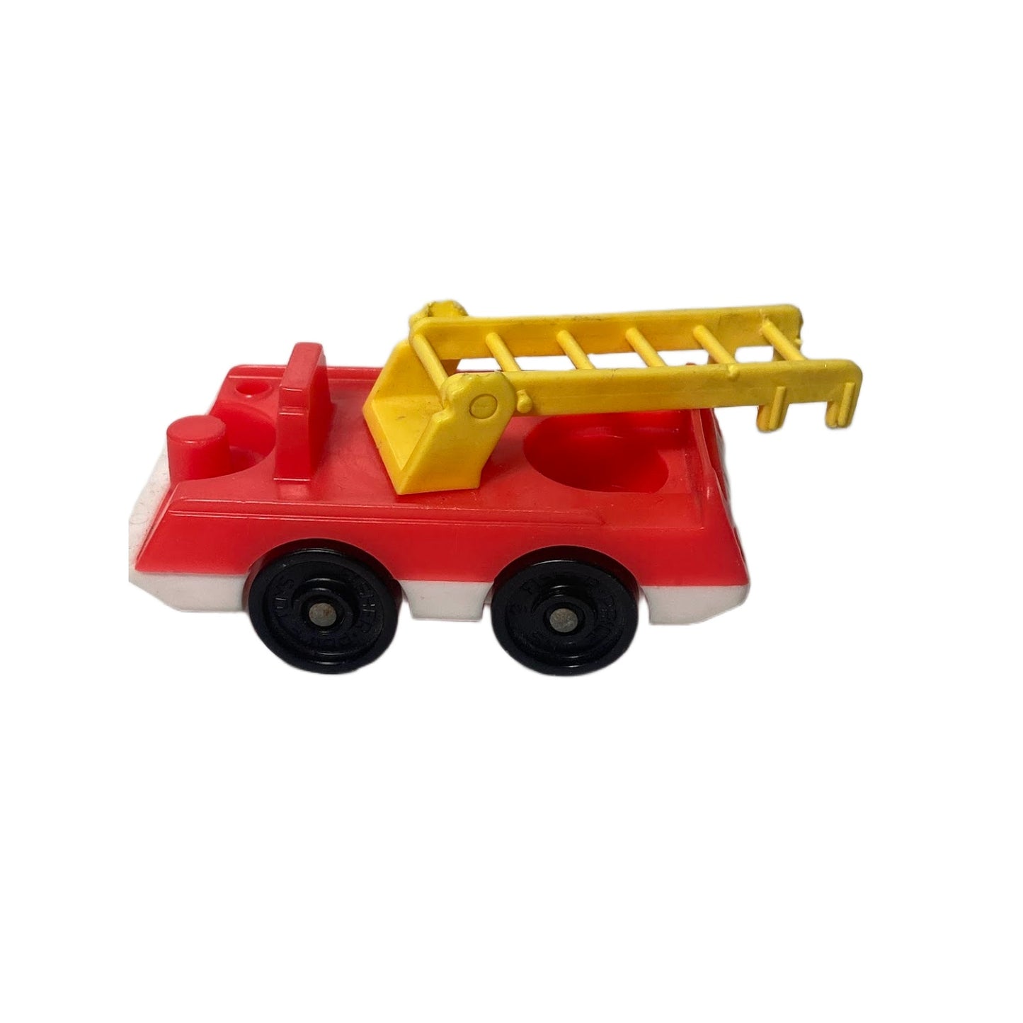Vintage Red Plastic Fisher Price Little People Firetruck