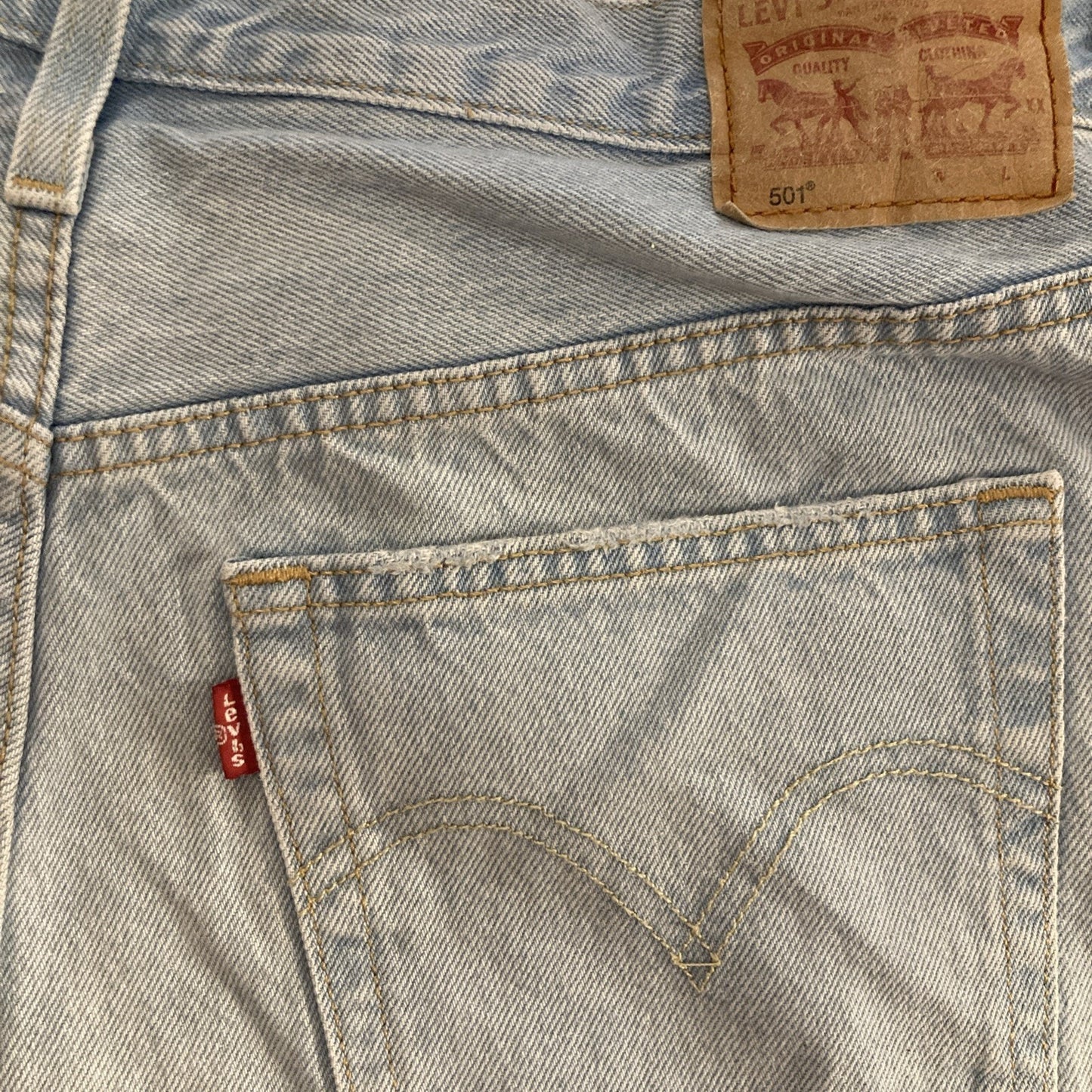 Levi's Women's 501 Original High-Rise Jean Shorts Size 33W