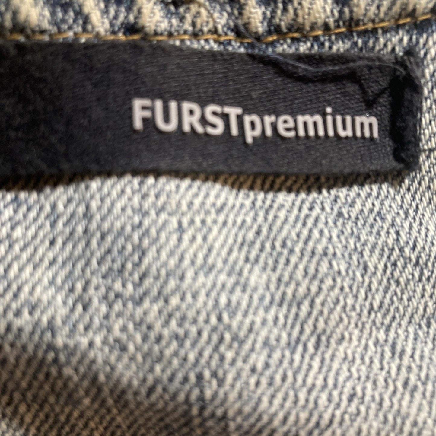 Grunge Y2K Furst Premium Denim Vest Button Front Size 10 Utility Cargo Style