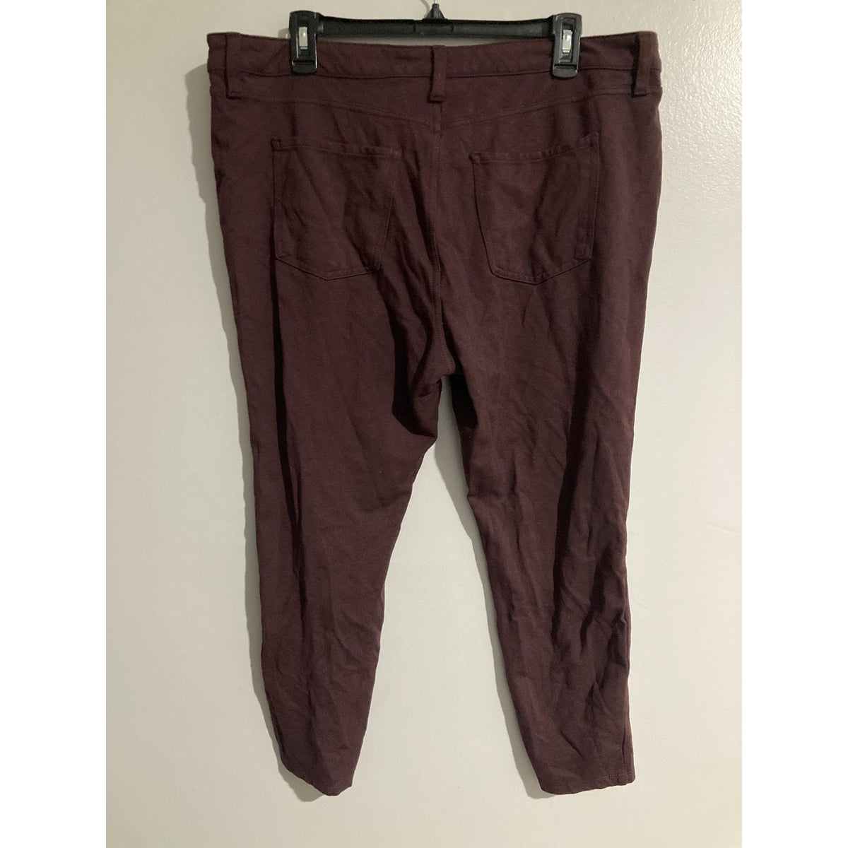 LC Lauren Conrad Pants Womens 1X Purple Jegging Skinny Stretch Knit Casual