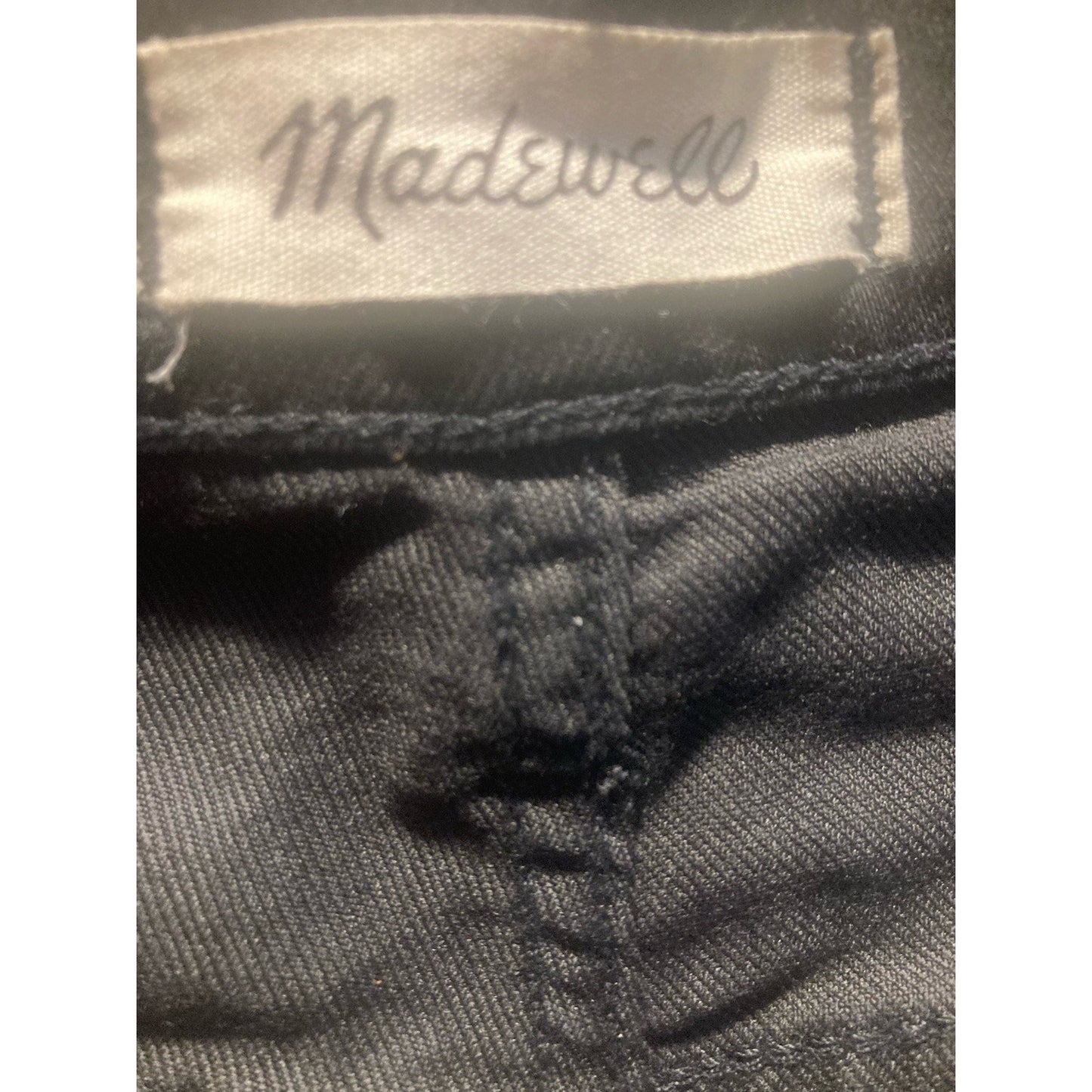Madewell Women's Black 90’s Slim Wide Leg Crop Jeans Size 29
