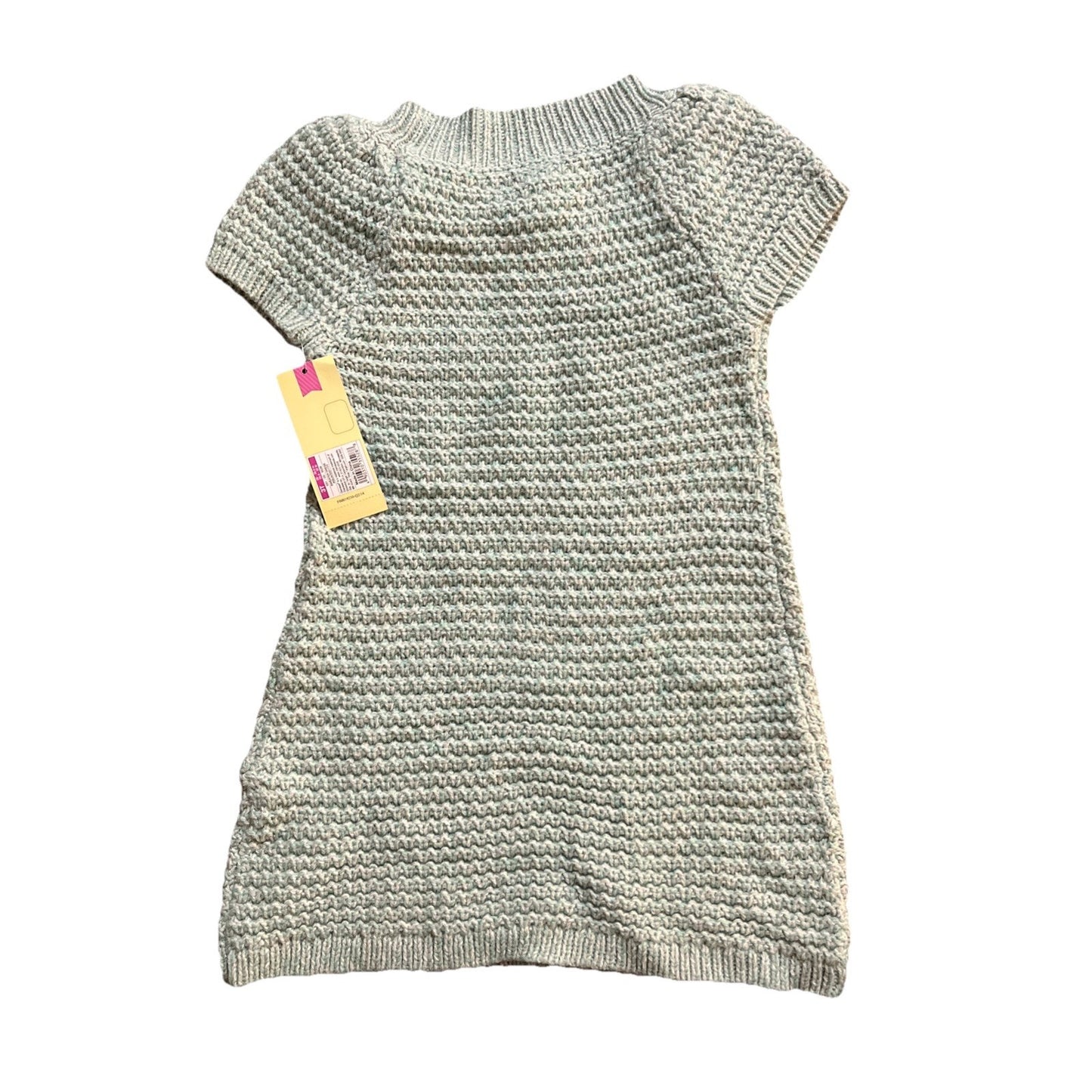 Cherokee Dress Cable Knit Short Sleeve Toddler Girls 3T Sparkly Green NWT