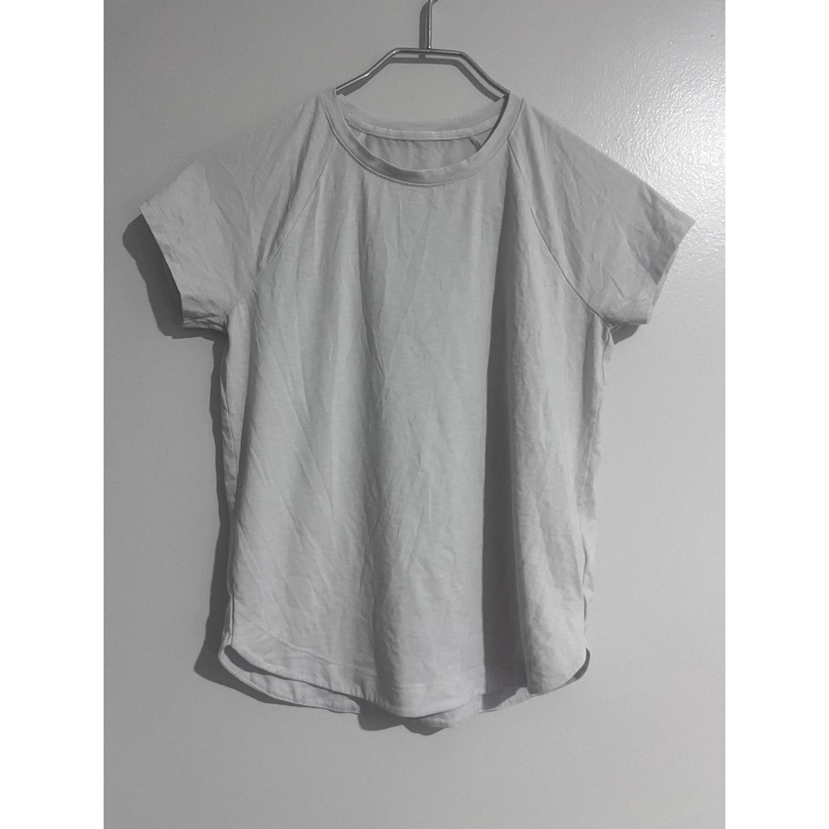 Athleta Girl Shirt Girls 12 Blue Tunic Short Sleeve Crew Neck Active Stretch
