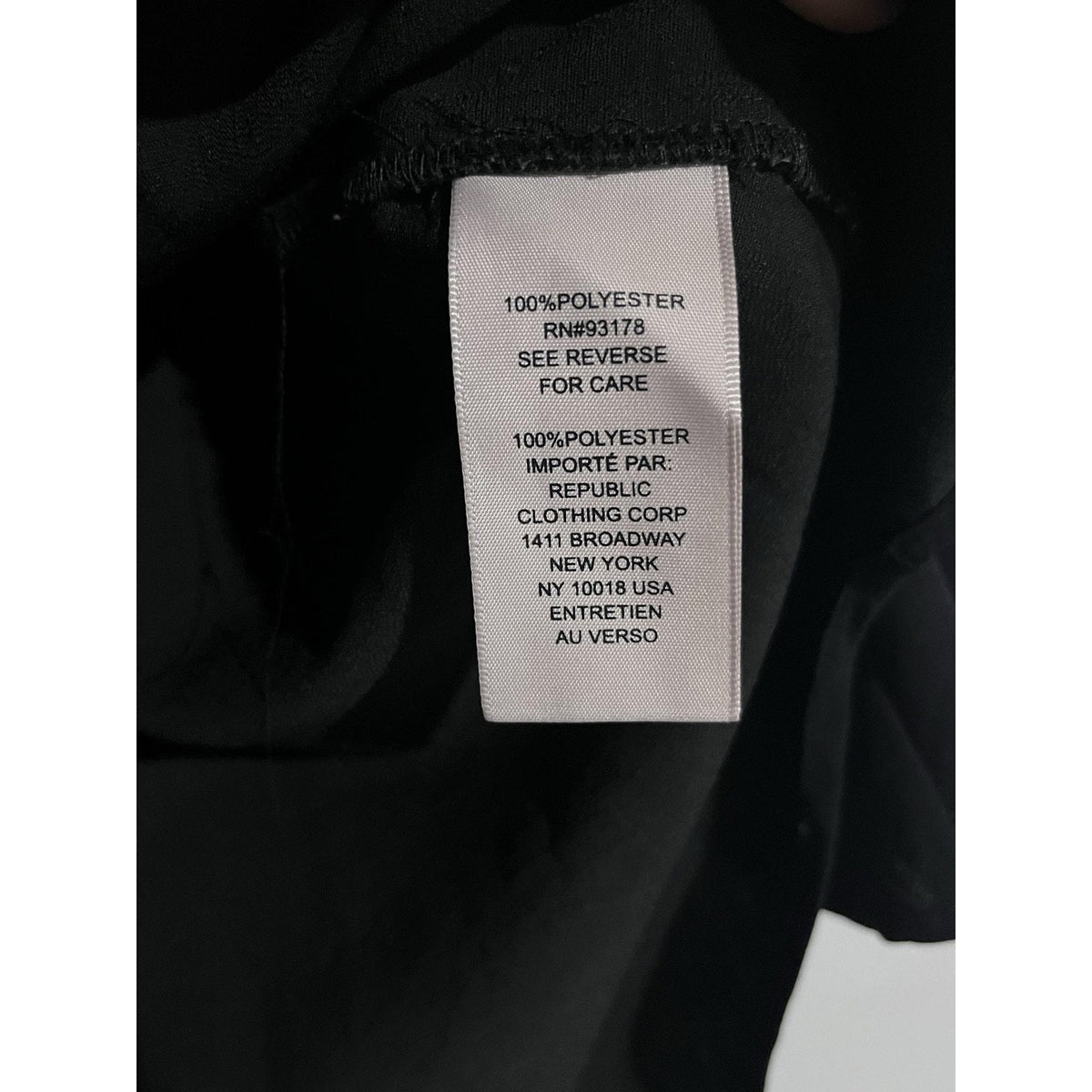 Philosophy Republic Clothing Blouse Womens S Black Chiffon Tunic Flutter Ruffle