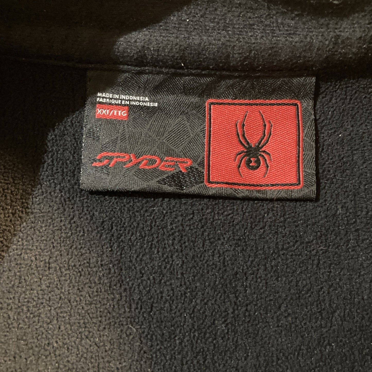 Spyder Athleisure Black Outbound Fleece Lined Quarter Zip Pullover Mens XXL