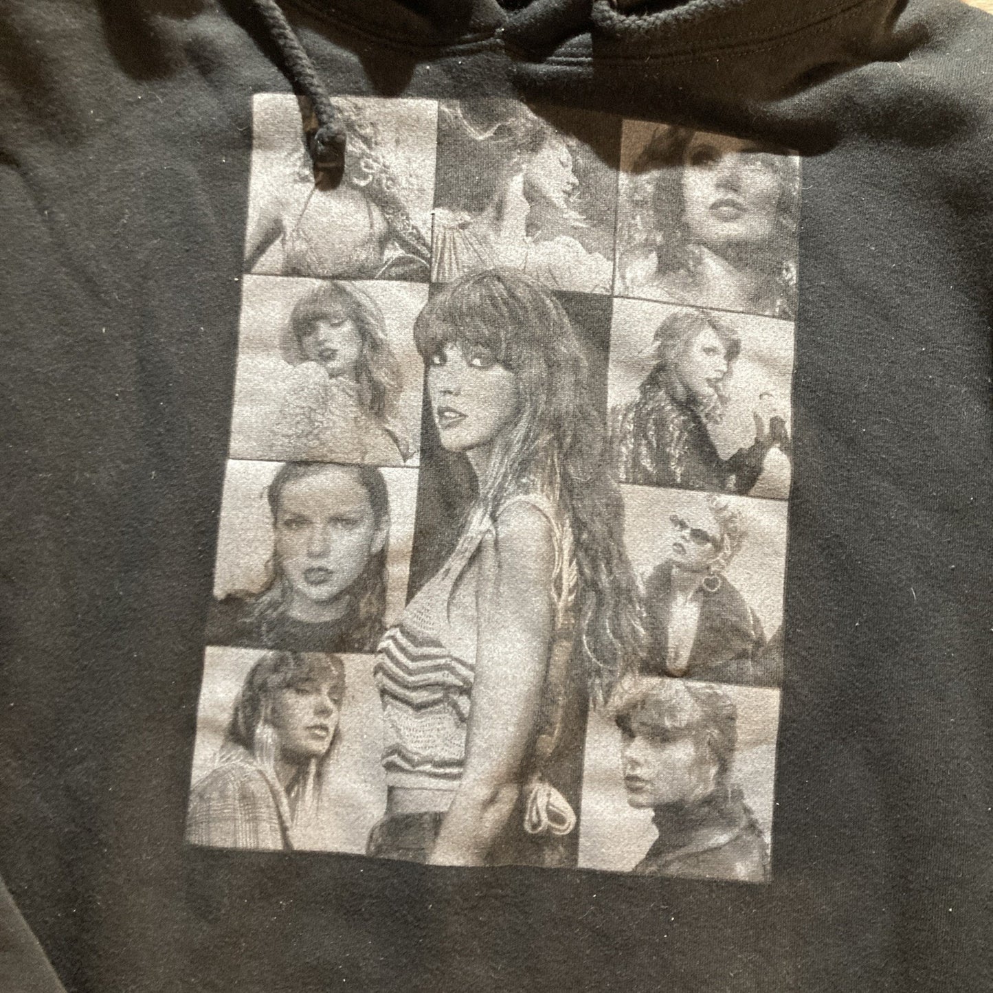 Taylor Swift The Eras Tour Black Hoodie Large Official Concert Merch
