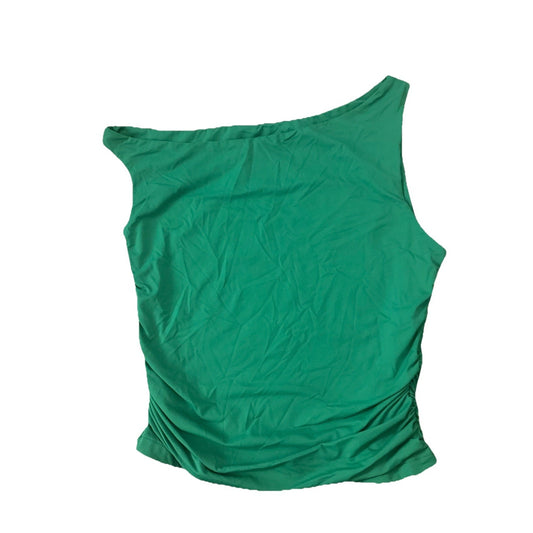 ForeFair Green Modal Spandex Scoop Neck Camisole Tank Top Wide Strap M