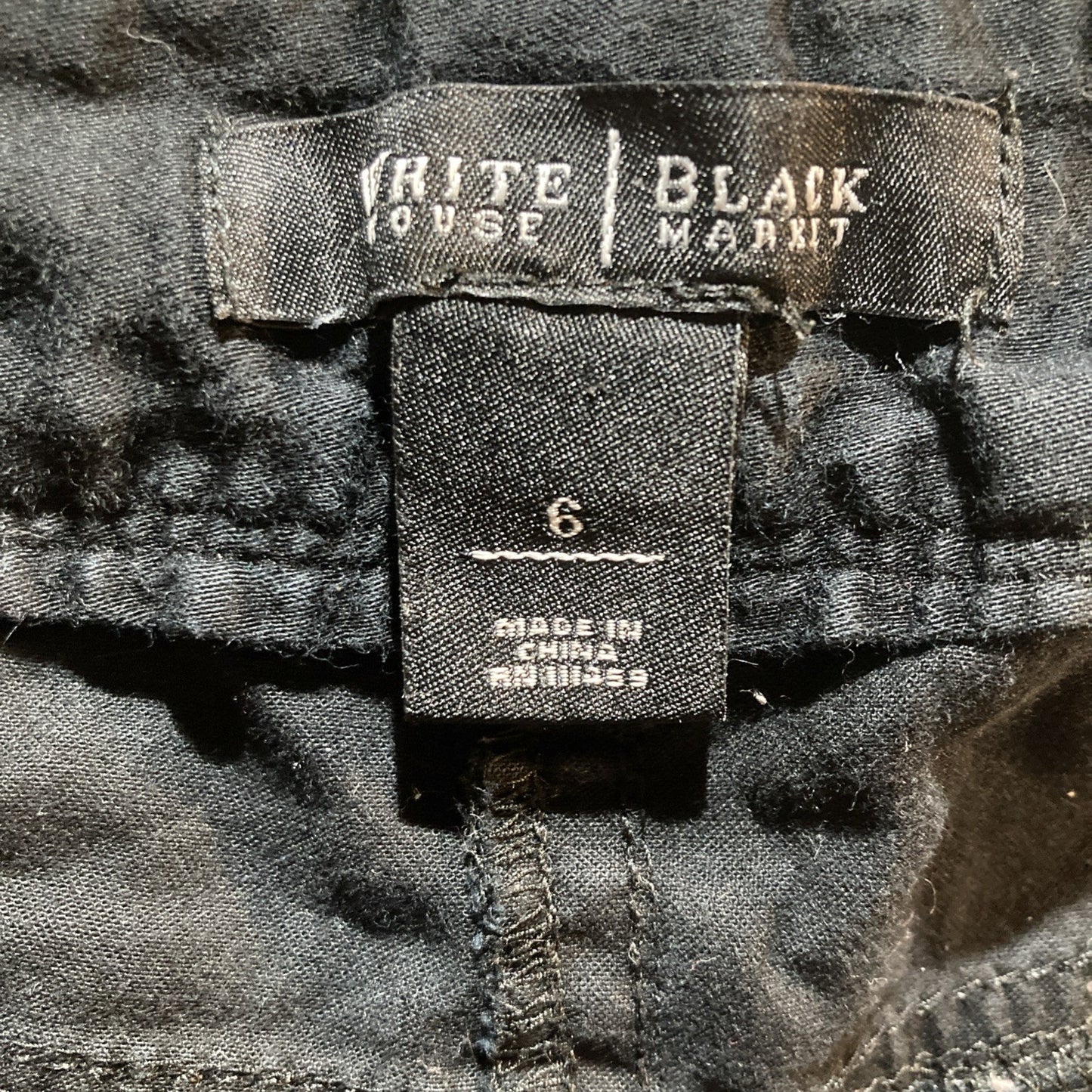 White House Black Market Womens Shorts Black Size 6 Cuffed Button Close Pockets